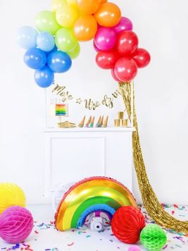 Balón foliový  Rainbow - Duha 76 cm