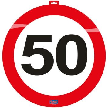Dekorace dopravní značka 50 let  - průměr 47cm