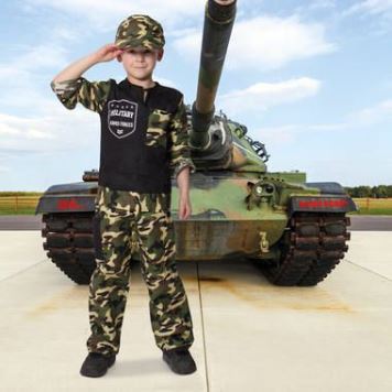 Kostým ARMY voják dětský 6-8 let , vel.116-134 cm