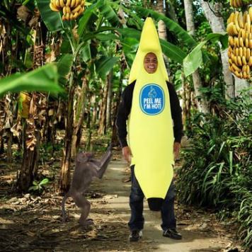Pěnový kostým Banán - Peel me - Oloupej mě - univerzalní velikost - UNISEX