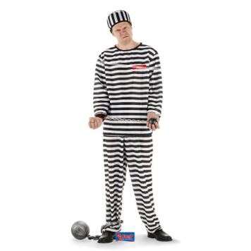 Kostým vězeň - trestanec - zločinec, vel. M/L (46-50)