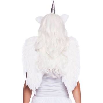 Bílá andělská křídla rozpětí křídel 50x50 cm - vánoce - ANGEL WINGS