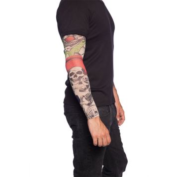 Rukáv s tetováním Skeleton - kostra - 2 ks