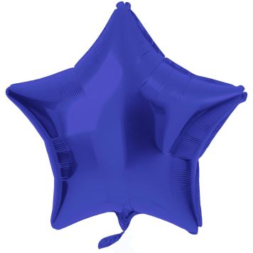 Balón foliový hvězda - námořnická modrá - 48 cm
