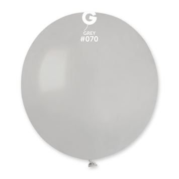 Balónek latexový 48 cm – Pastelový šedý - 1 KS