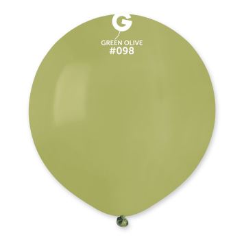 Balónek latexový 48 cm – Pastelový OLIVOVÝ -  1 KS