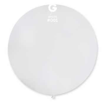 Balón latex 100 cm - bílý 1 ks