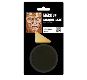 Černý Make-up s houbou  9g - Halloween