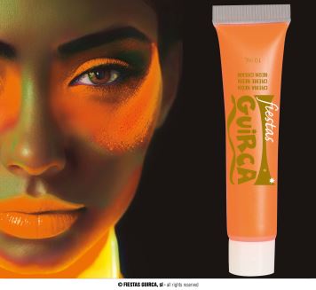 Make-up neon oranžový - HALLOWEEN - 10 ml