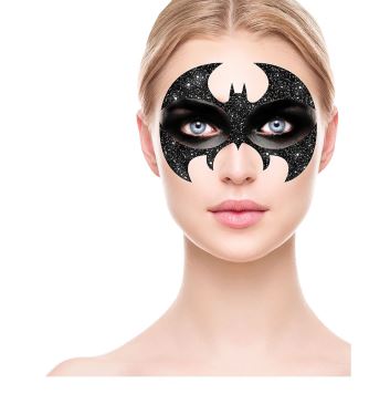 Nalepovací škraboška na obličej - netopýr - Batman - Halloween