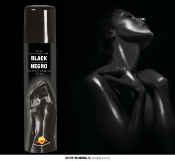 Černý sprej na tělo - 75 ml
