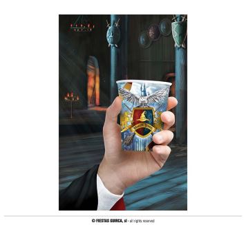 Papírové kelímky čaroděj - kouzelník HARRY - 6 ks - 250 ml