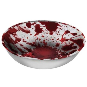 Plastová miska krvavé otisky - Krev - Halloween - 27 cm