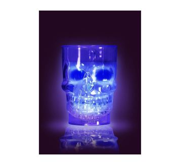 Pohár svítící lebka - kostlivec - Halloween - 10 x 14 cm - 700 ml