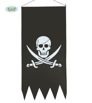 Pirátská vlajka - plachta - banner - 43 x 86 cm