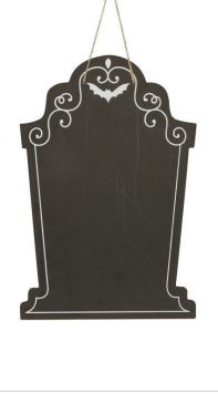 Náhrobní tabule - náhrobek s křídou 25 x 38 cm - Halloween