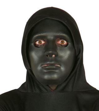 Černá maska - DNB - Halloween - PVC
