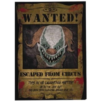 Plakát - Hledá se klaun Pennywise - horor TO - Halloween - 30 x 40 cm - 2 ks