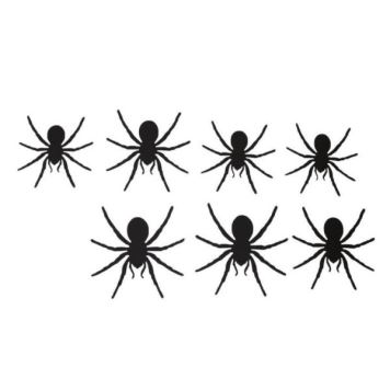 Papírová dekorace pavouci - Halloween - 12 ks