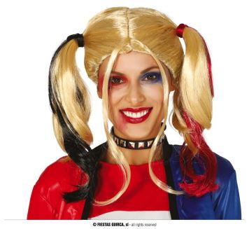 Blond paruka - Harley Quinn - Halloween