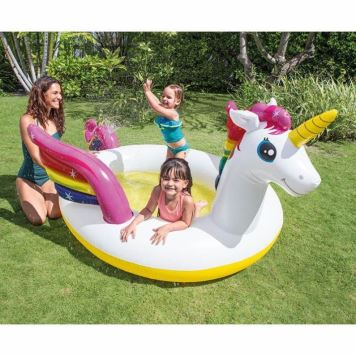 Nafukovací bazén dětský - jednorožec - unicorn -  272 x 193 x 104 cm