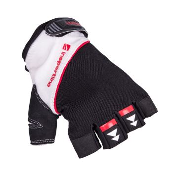 Fitness rukavice inSPORTline Harjot Barva černo-bílá, Velikost XXL