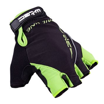 Cyklo rukavice W-TEC Kauzality Barva černo-zelená, Velikost XL