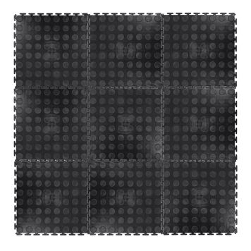 Puzzle zátěžová podložka inSPORTline Avero 0,6 cm Barva černá