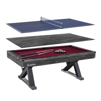 Billiardový stůl 3v1 inSPORTline Residento Barva tmavé dřevo