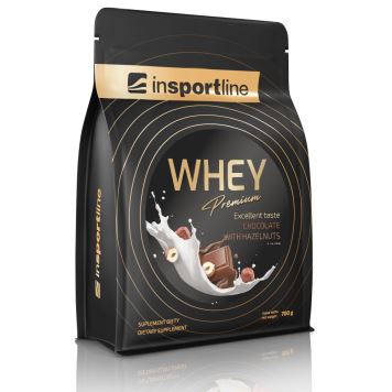 Doplněk stravy inSPORTline WHEY Premium Protein 700g Příchuť čokoláda s lískovými oříšky