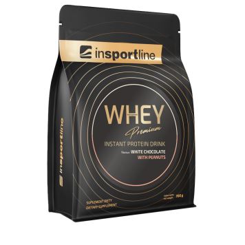 Protein inSPORTline WHEY Premium 700g Příchuť bílá čokoláda s arašídy