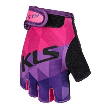 Dětské cyklo rukavice Kellys Yogi Short Barva fialová, Velikost L