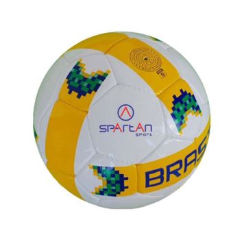 Fotbalový míč Spartan Brasil Cordlay Barva bílo-žlutá