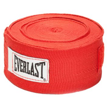 Boxerské bandáže Everlast Handwraps 300 cm Barva červená