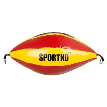 Boxovací pytel SportKO GP2 22x40cm / 4,5kg Barva červeno-žlutá
