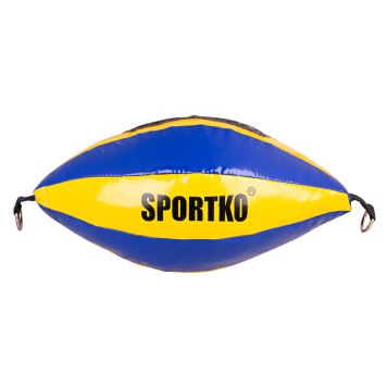 Boxovací pytel SportKO GP2 22x40cm / 4,5kg Barva žluto-modrá