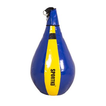 Boxovací pytel SportKO GP4 52x70cm / cca 10kg Barva modro-žlutá
