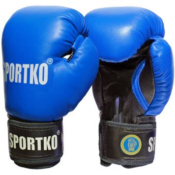 Boxerské rukavice SportKO PK1 Barva modrá, Velikost 12oz