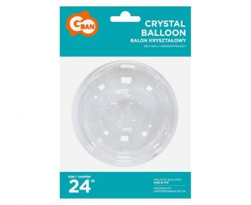 Balónek transparentní - průhledný  - 61 cm