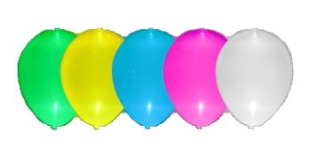 LED Svítící balónky 5 ks mix barev - 30 cm
