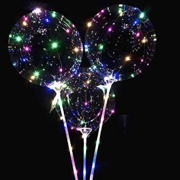 LED světelný - svíticí balónek - 53 cm