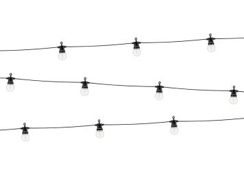 Světelný LED řetěz bílý s retro žárovkami 500 cm - Svatba