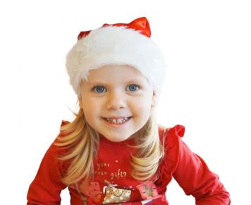 Čepice dětská Santa Claus - Vánoce 26x35 cm