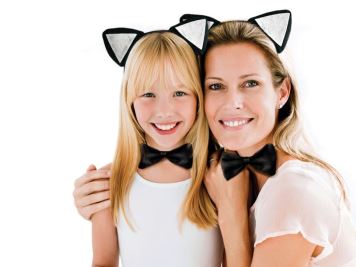 Dětská - dospělá sada kočka - unisex