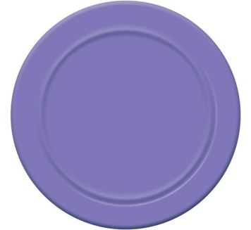 Talíře fialové 18 cm - 6 ks