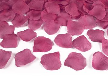 Okvětní lístky růží textilní - růžové 100 ks