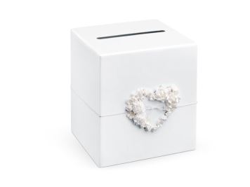 Box - krabička na blahopřání - srdce - Svatba