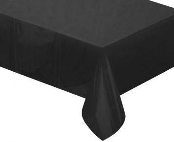 Ubrus foliový matný černý - 137 x 183 cm