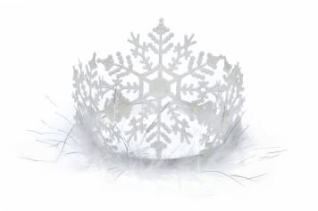 Diadém - korunka sněhová vločka - Vánoce