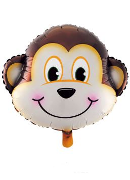 Balón foliový Opice - Safari - 62 cm